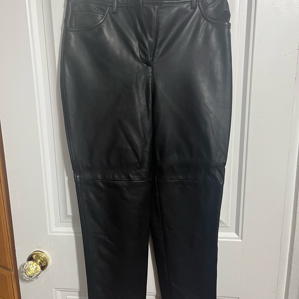Black Leather‎ Pants